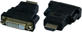 Adapter, HDMI plug (type A) to DVI socket (24+1), black, EB470V2