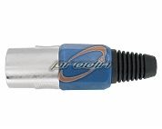 MIKROFONOWY WTYK 3PIN NIEBIESKI