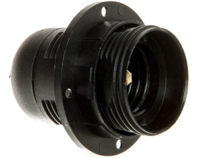 Oprawka izolacyjna E27 z gwintem zewnetrznym czarna OTE27-01/2/T