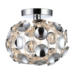 Ozdobny plafon Ferrara srebrny 1xE14 Light Prestige