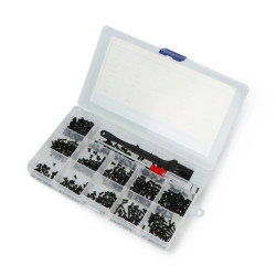 Zestaw śrubek stożkowych czarnych M2/M2.5/M3 - 600szt.