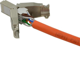 Wtyk beznarzędziowy RJ45 8P8C kat.6A ekranowany FTP