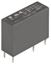 Przekaźnik mocy 24V dc SPST TE Connectivity 200mW, montaż PCB 2880Ω Otwór przezierny