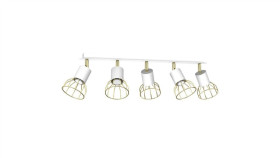 Lampa Sufitowa Dante White/Gold 5Xgu10 Mlp7253 Milagro