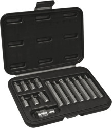Końcówki wkrętakowe Torx T20-T55 redukcja stal S2 (zestaw 15 szt.) 39D391