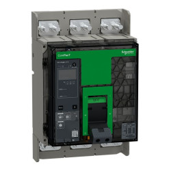 Wyłącznik kompaktowy MCCB, 3-biegunowy, 1.25kA, Stałe, Schneider Electric, ComPacT NS