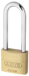 Kłódka średnica szekli: 6mm ABUS z kluczem W budynkach, na zewnątrz mosiężno-stalowa Mosiądz