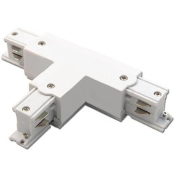 Łącznik Potrójny Trójnik do Listw Szynowych Trójfazowych Biały