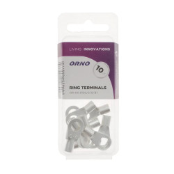 Końcówka oczkowa nieizolowana 6mm2 oczko na śrubę M6, blister 10szt.