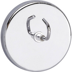 Maul 6155596 Magnet Round Hook Silver Ø52mm H31mm 1 pc