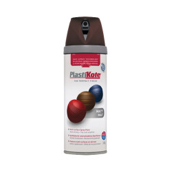 PlastiKote 440.0023106.076 23106 Colour Twist &amp; Spray Matt Chocolate 400ml