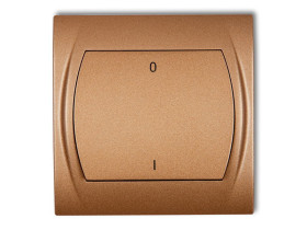 LOGO Wyłącznik 2-biegunowy złoty metalik 8LWP-9 KARLIK