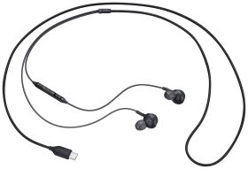 Samsung EO-IC100BBEGEU Słuchawki douszne przewód stereo czarny Dźwięk o wysokiej rozdzielczości regulacja głośności, wyc