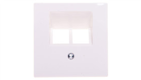 Płytka Centralna Mechanizmu Gniazda Rj45, Podwójna, Biały Polarny Merten,...