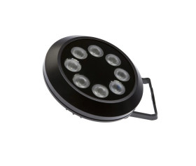 Lampa maszynowa LED fi160mm dł: 57mm białe światło 24W 18000lx 5500K 17-31V DC -40 stC 4-pinowe złącze M12 IP67 AO000302