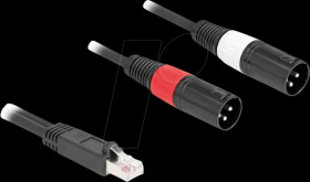 88173 XLR Audio Extender &amp; Adapter, Cat. 5, 2 m