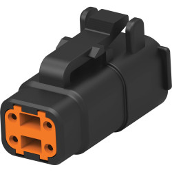 TE Connectivity DTMH06-2SB DTMH Socket Housing Cable 2 Pins 1 pc