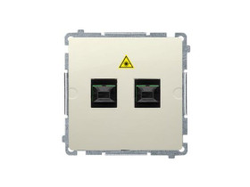 SIMON BASIC Gniazdo światłowodowe / optyczne podwójne SC/APC (moduł) beż BMGS2.01/12 KONTAKT SIMON