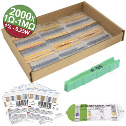 Quadrios 23P129 Metal film resistor Axial lead 0.25 W 1% 2000 pcs