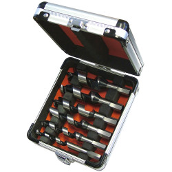 Faithfull FAICASSET6 Stubby Combination Wood Auger Bit Set, 6 Piece 10-25mm