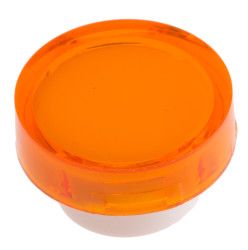Klosz lampek do przycisku kształt: Okrągły Pomarańczowy Soczewka RS PRO 15.7 (Dia.) x 9.4mm