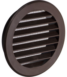 Kratka okrągła z siatką fi.100 brąz 02-147