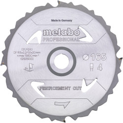 Metabo 628287000 Circular Saw blade 160x20mm 4 cogs 1pc