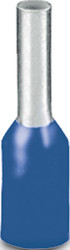 Insulated wire end ferrule, 0.75 mm², 14 mm/8 mm long, UL 486F-E, NF C 63-023, blue, 1213200