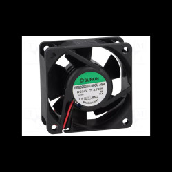 Wentylator osiowy 60×60×25mm, 24VDC, 61,16m³/h, 44dBA - Sunon PE60252B1-000U-A99