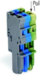 Gniazdo X-COM 1-przewodowe 3-biegunowe szare 769-103/000-038 /50szt./