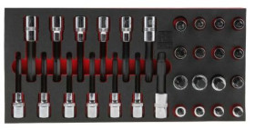 Zestaw nasadek 29 Piece 1/2 cala Kwadratowy Drive RS PRO