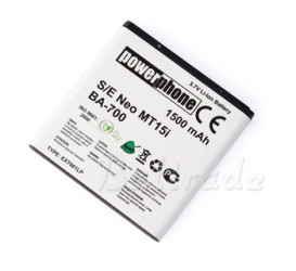 Bateria PowerPhone BA700 do Sony Ericsson Xperia NEO Li-ion 1500mAh