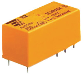 Przekaźnik mocy 24V dc SPST TE Connectivity 400mW, montaż PCB 1440Ω Styk płytki drukowanej