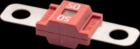 Automotive flat fuse, 50 A, 58 V, red, (L x W x H) 41 x 8.24 x 12 mm, MDP050M6
