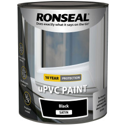 Ronseal 39393 uPVC Paint Black Satin 750ml
