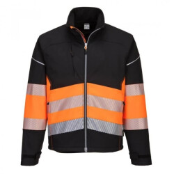 Kurtka ostrzegawcza softshell pw375bko rozmiar xxxl