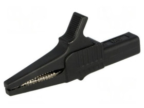Zacisk krokodylkowy 32A 1kVDC czarny Zakr.chwyt: max.20mm 66.9755-21