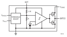 2.5µA, 1% Accurate SOT-23 Comparator and Voltage Reference for Battery Monitoring