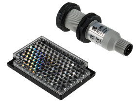 Czujniki fotoelektryczne Odblaskowe cylindryczny RS PRO PNP NO zakres 3 m Podczerwona dioda LED