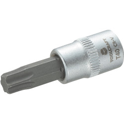 Toolcraft 1/4&quot; Drive Socket With T-Profile Bit T40