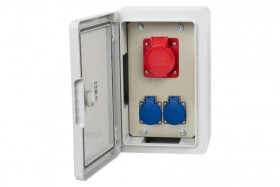 Rozdzielnica budowlana RB-200 - gniazda 32A 5p, 2x230V
