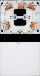 MEG1010-9019 Cooker connection box, flush-mounted, with plug-in terminals
