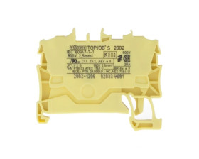 Złączka szynowa 2-przewodowa 2,5mm2 żółta 2002-1206 TOPJOBS