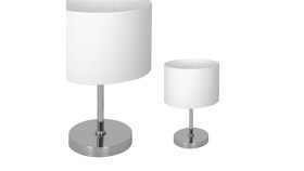 Lampka Stołowa Casino White/Chrome 1Xe27 Ml6375 Milagro