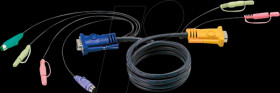 2L-5303P KVM cable, VGA, PS/2, audio, 3 m