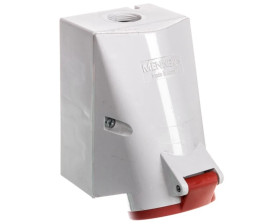 Gniazdo naścienne 2-częściowe 16A 5p 6h 400V IP44 zaciski śrubowe MEN1419