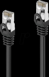 IQ-PC1000-400 Patch cable Cat.6a, S/FTP, black, 40 m