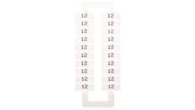 Oznacznik Do Złączek (Euro) 2,5-70Mm2 /12/ Biały 43192 /1 Blister=20 Szt/