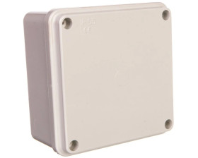 Puszka gładka z pokrywą 120 C Poliwęglan seria 480 100x100x50szara EC480C4 /opak. 100/