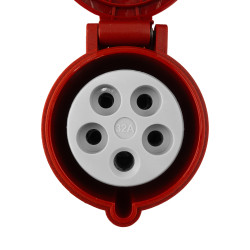 Gniazdo tablicowe proste CEE 400V 32A/5P 70x70 mm VDE TP Electric 3107-321-1670